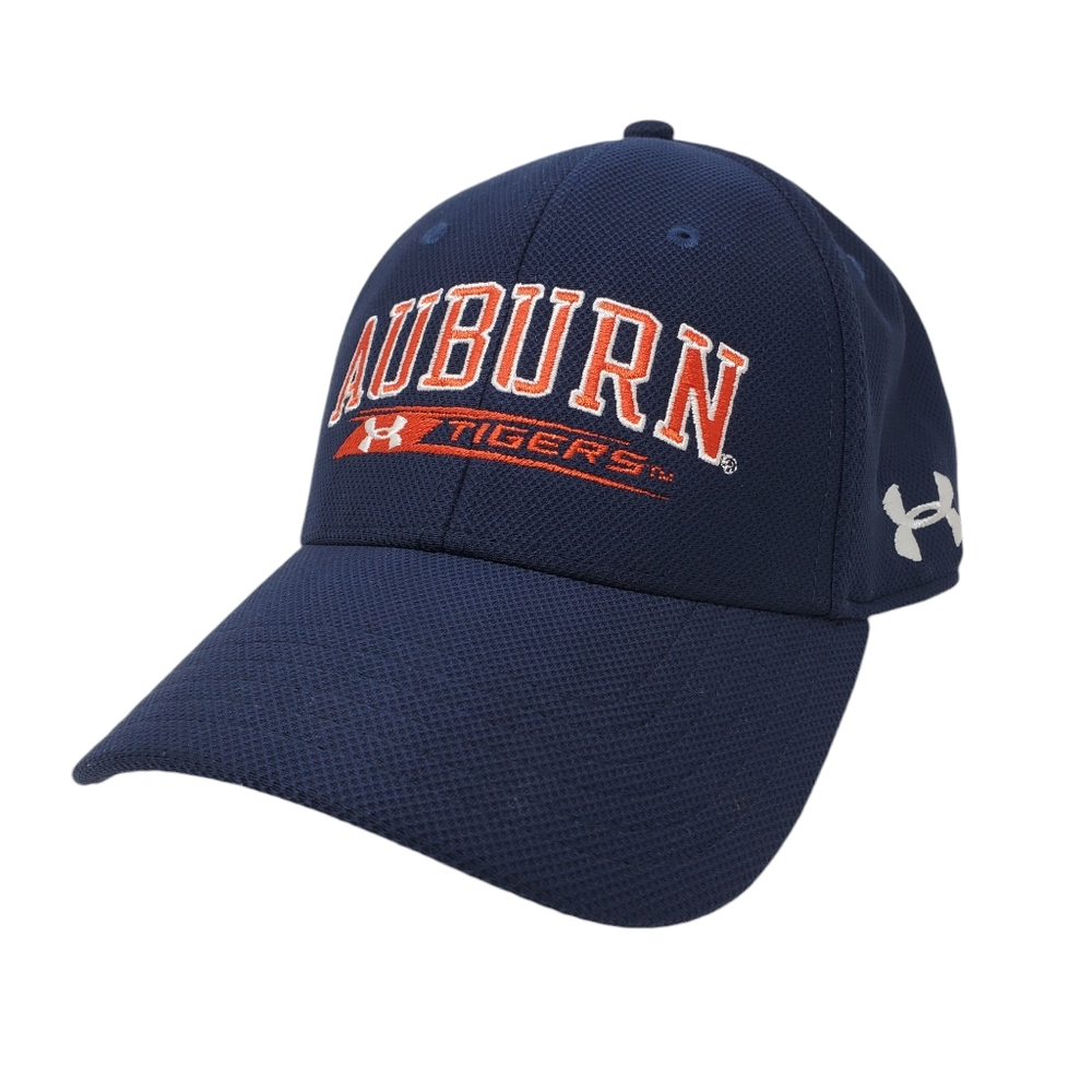 Under Armour Auburn Tigers Fitted Baseball Cap Hat Size Small / Medium EUC